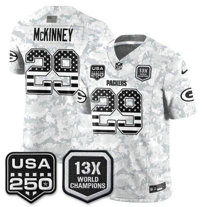 GB 2026 Salute To Service Edition Vapor Jersey - Stitched
