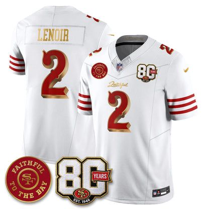 SF “Rivalries” Vapor Limited Jersey - Faithful To The Bay Patch - Stitched