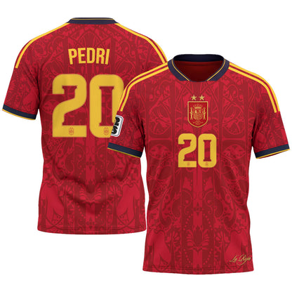 Spain 2026 Soccer Champions Vapor Jersey V2- Printed