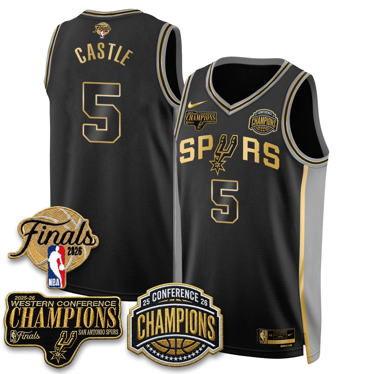 SAS 2026 NBA Western Conference Champions Vapor Special Edition Jersey - Stitched