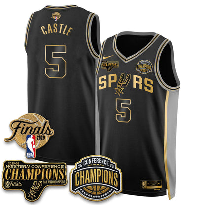 SAS 2026 NBA Western Conference Champions Vapor Special Edition Jersey - Stitched