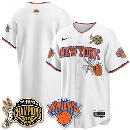 NYK 2026 NBA Finals x Bunny Vapor Jersey V2- Stitched
