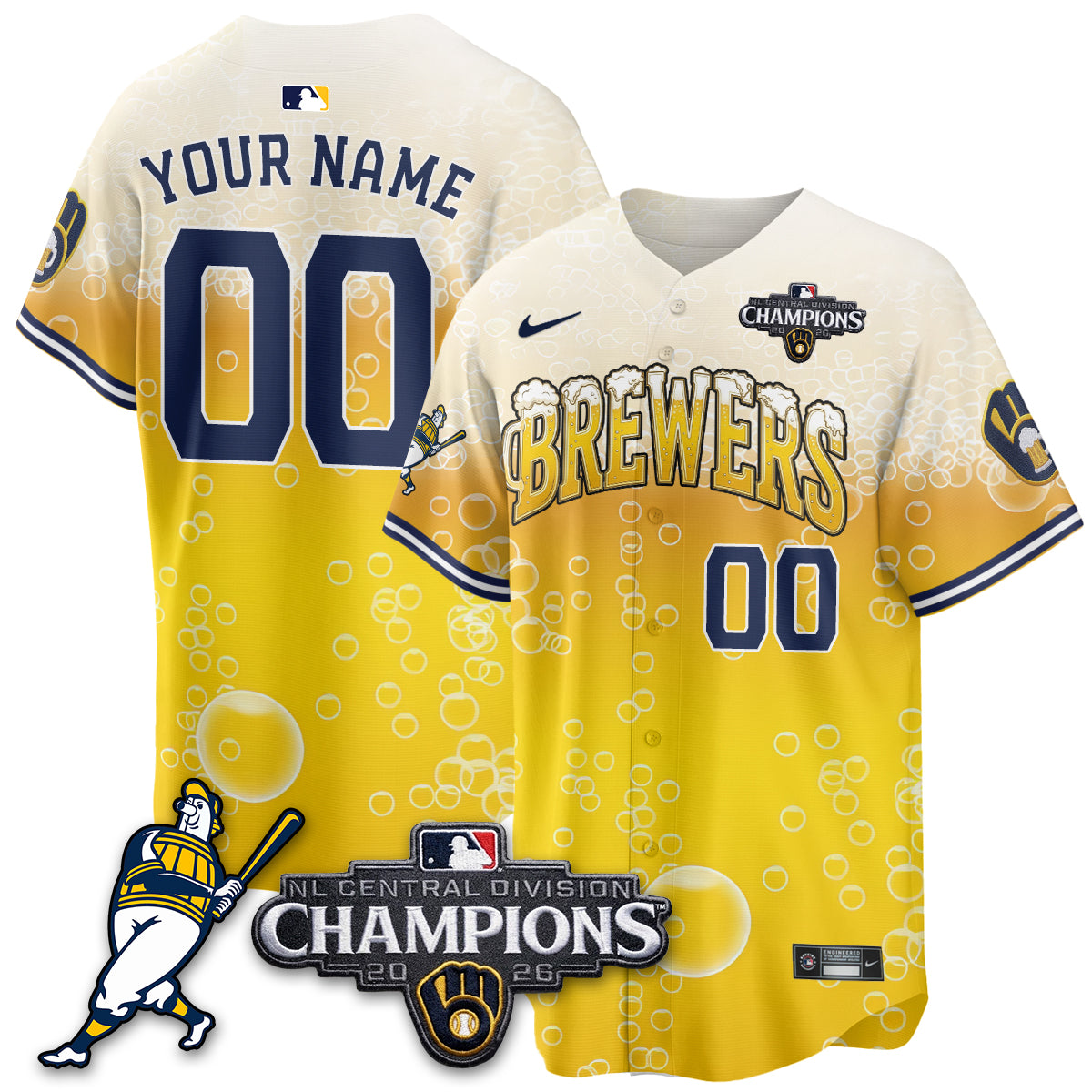 MIL 2026 NL Division Champs Vapor Custom Jersey V2- Stitched