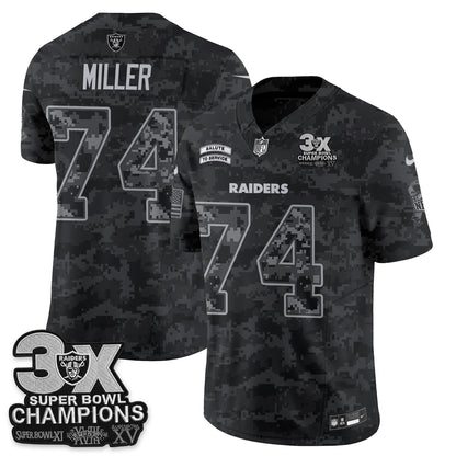 Las Vegas Raiders 2026 Salute to Service V2 Vapor Jersey - Stitched