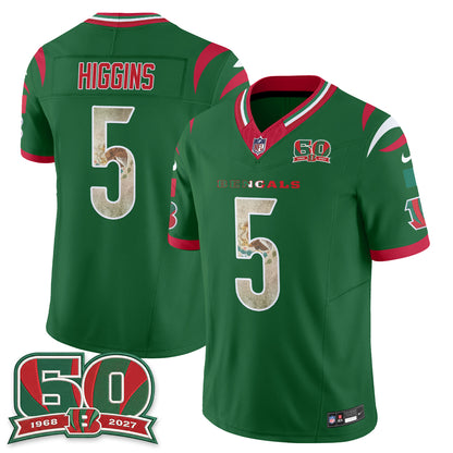 Cincinnati Bengals Mexico Edition Vapor Jersey - Stitched