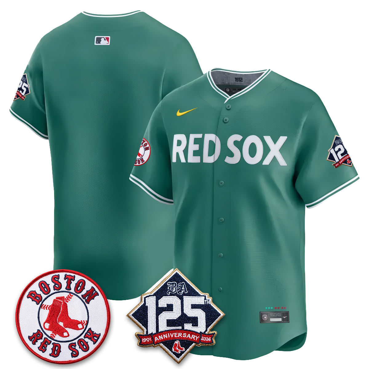 BOS 125th Anniversary Patch Vapor Jersey - Stitched-DTD