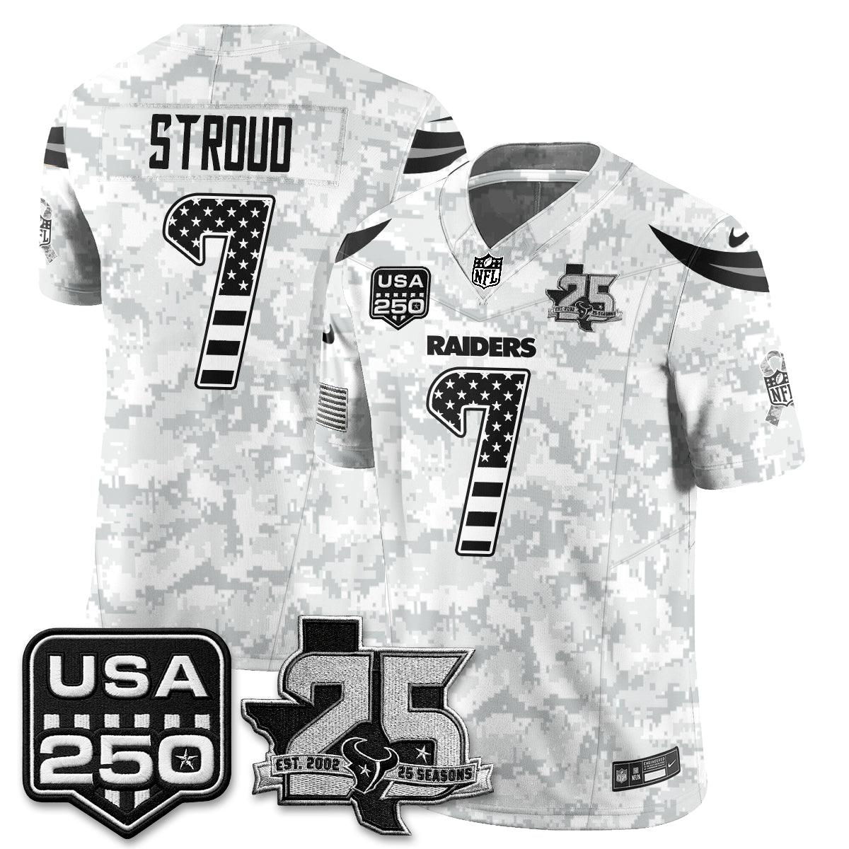 HOU 2026 Salute to Service Edition Vapor Jersey - Stitched