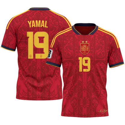 Spain 2026 Soccer Champions Vapor Jersey V2- Printed