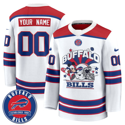BUF x Cartoon Mouse Edition Custom Hockey Jersey - Printed