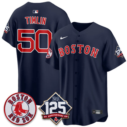 BOS 125th Anniversary Patch Vapor Jersey - Stitched-DTD