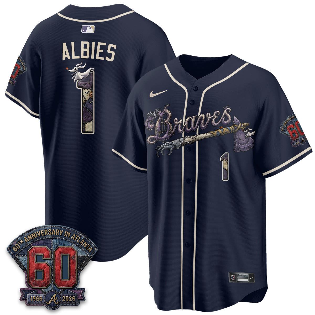 ATL Nightmare Edition Vapor Jersey - Stitched-NQD