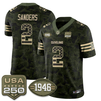 CLE 2026 Salute to Service Vapor Jersey - Stitched