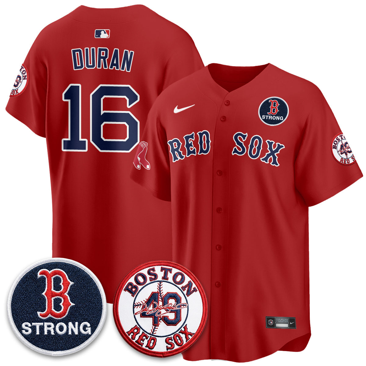 BOS Tim Wakefield Memorial Patch Vaper Premier Limited Jersey - Stitched V2