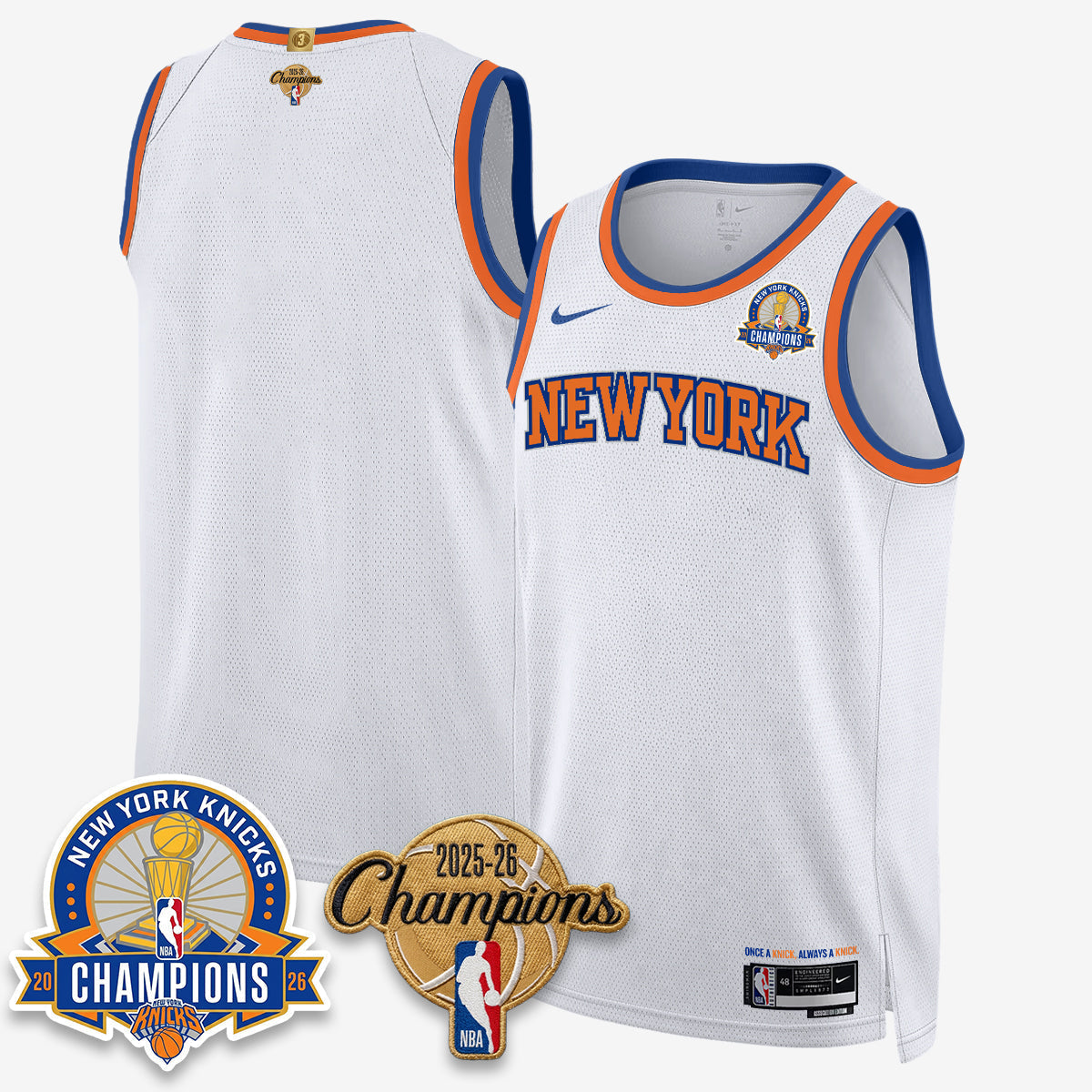 NYK 2026 Basketball Champions Special Edition Vapor Jersey V2- Stitched