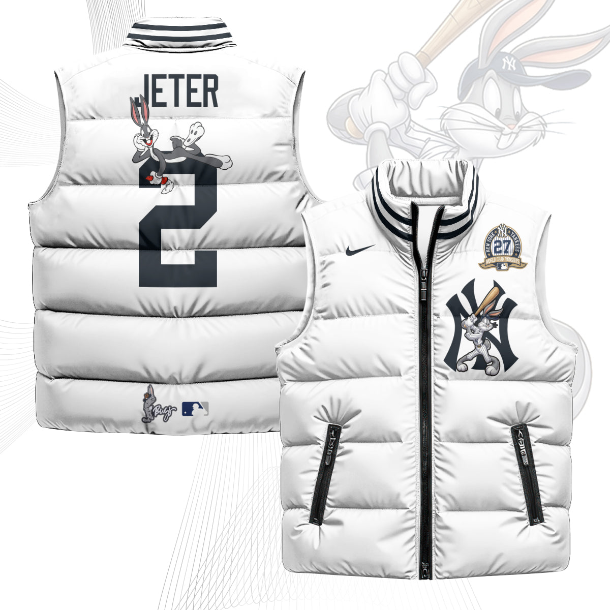 NYY Edition Unisex Puffer Vest - Printed