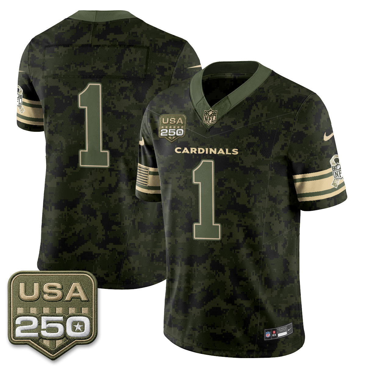 ARI 2026 Salute to Service Vapor Jersey - Stitched