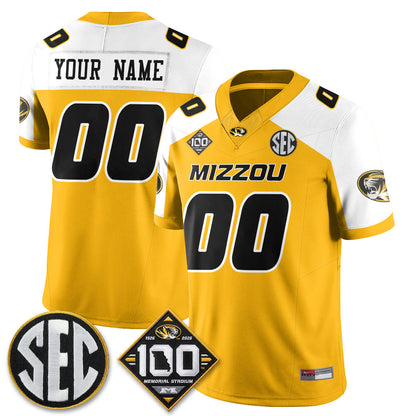 MIZZ 100th Anniversary of Memorial Stadium Vapor Custom Jersey - Stitched