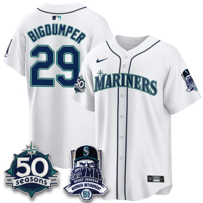 SEA Randy Johnson Vapor Limited Jersey V2- Stitched