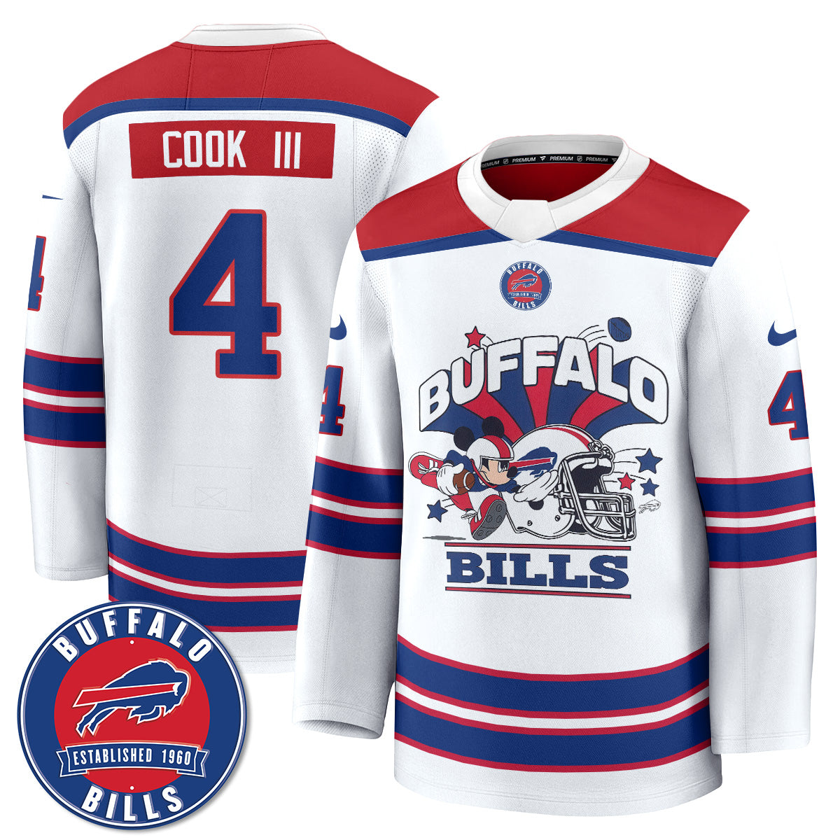 BUF x Cartoon Mouse Edition Hockey Jersey - Printed