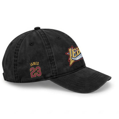 PHI LeBron James #23 Wash Hat - Embroidered