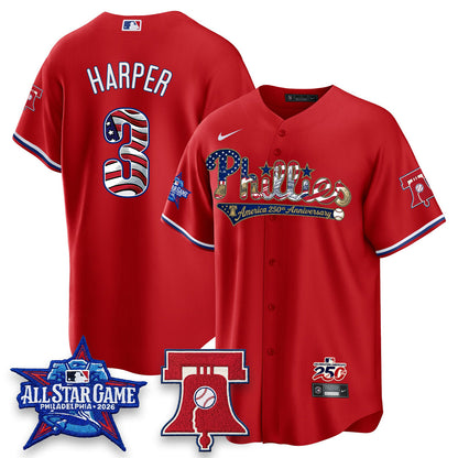PHI 2026 Independence Day USA Vapor Limited Jersey - Stitched