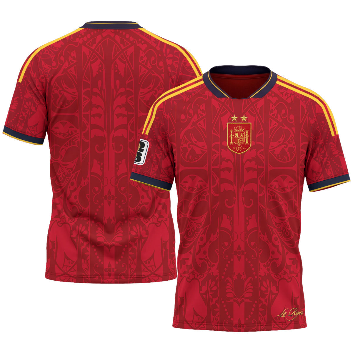 Spain 2026 Soccer Champions Vapor Jersey V2- Printed