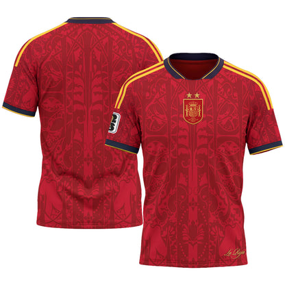 Spain 2026 Soccer Champions Vapor Jersey V2- Printed