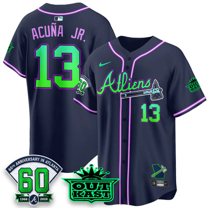 ATL x Atliens Cool Base Galaxy Version Jersey - Stitched