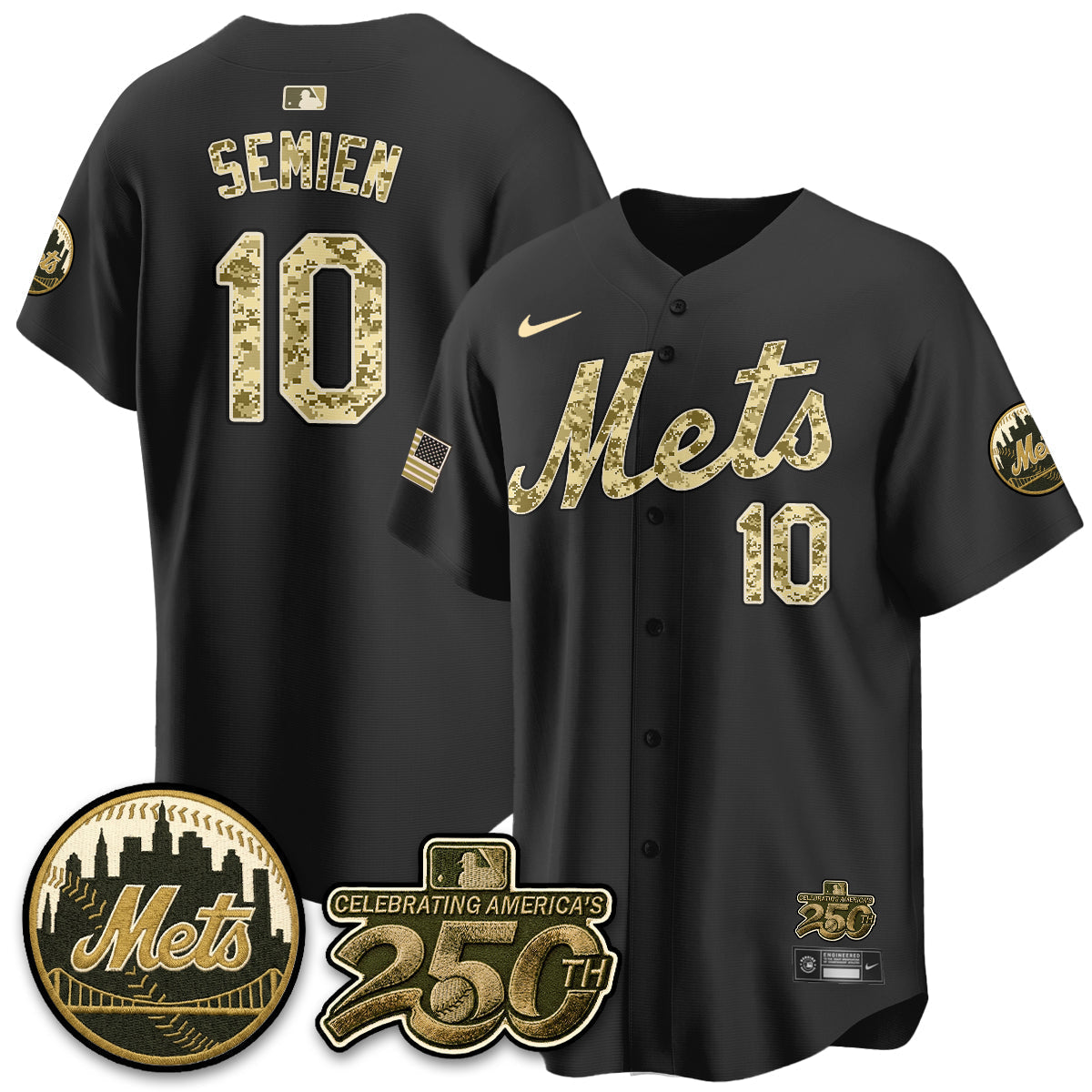 NYM Armed Forces Day Vapor Premier Limited Jersey - Stitched V2