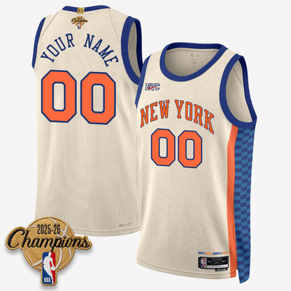 NYK 2026 Basketball Champions Vapor Custom Jersey V2- Stitched