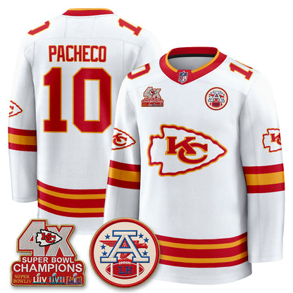 KC 4X Champs Edition Hockey Jersey - Stitched