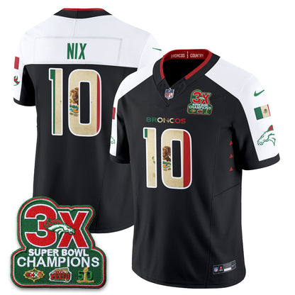 Denver Broncos Mexico Edition Vapor Jersey - Stitched