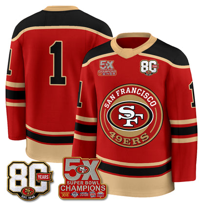 SF 4X Champs Hockey Jersey - Stitched