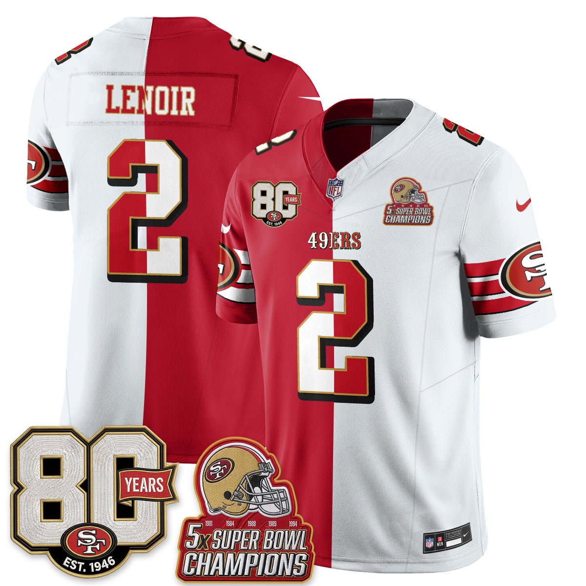 SF Split Style Vapor Jersey - Stitched