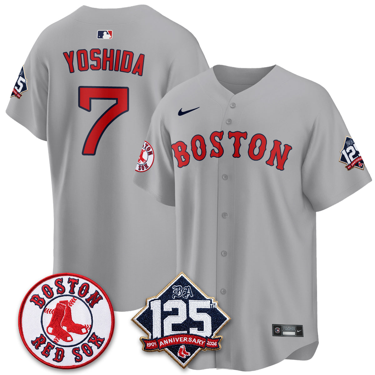 BOS 125th Anniversary Patch Vapor Jersey - Stitched-DTD