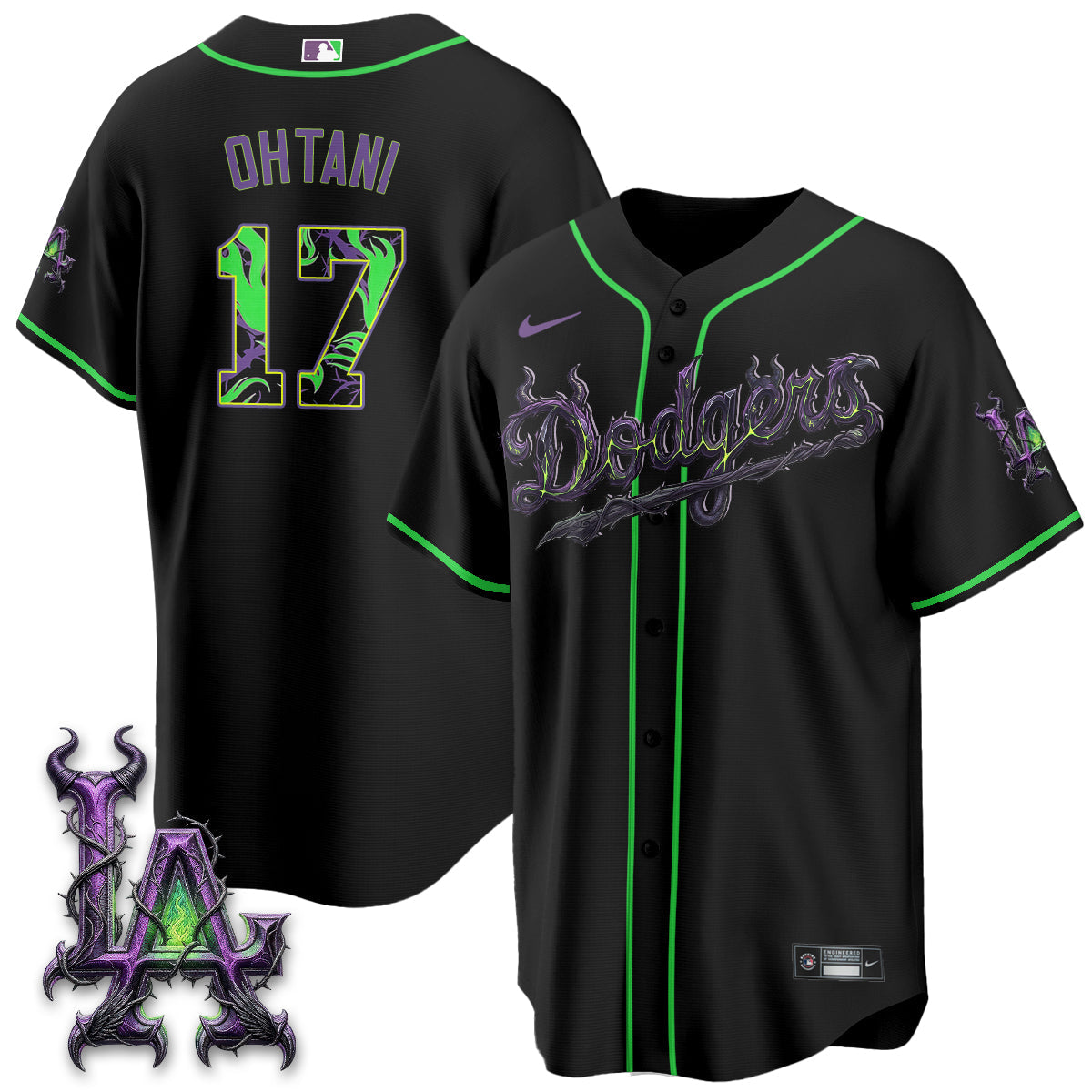 LAD Villains Halloween - Horned Queen Vapor Jersey- Stitched