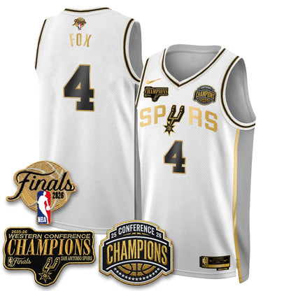 SAS 2026 NBA Western Conference Champions Vapor Special Edition Jersey - Stitched