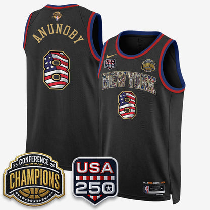 NYK 2026 NBA Eastern Conference Champions x Fourth of July Vapor Jersey - Stitched