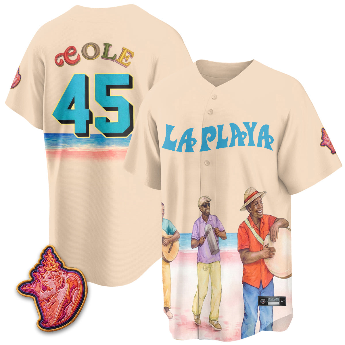 NYY Beach Connect "La Playa" Edition Vapor Jersey- Patch Stitched