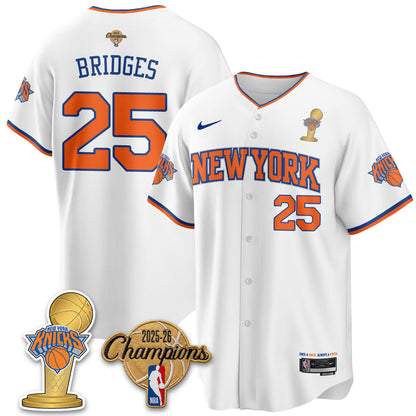 NYK 2026 NBA Champions Vapor Jersey - Stitched