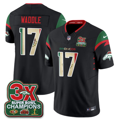 Denver Broncos Mexico Edition Vapor Jersey - Stitched