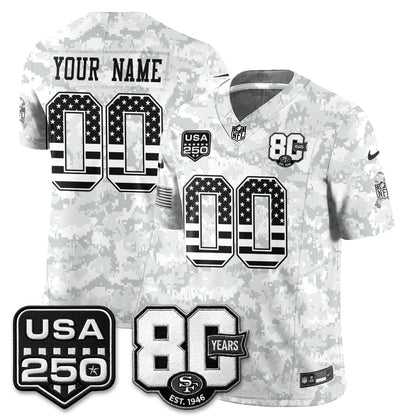 SF 2026 Salute to Service Edition Vapor Custom Jersey - Stitched