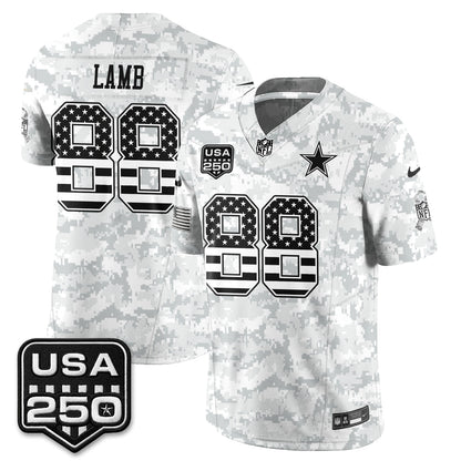 DAL 2026 Salute to Service Edition Vapor Jersey - Stitched