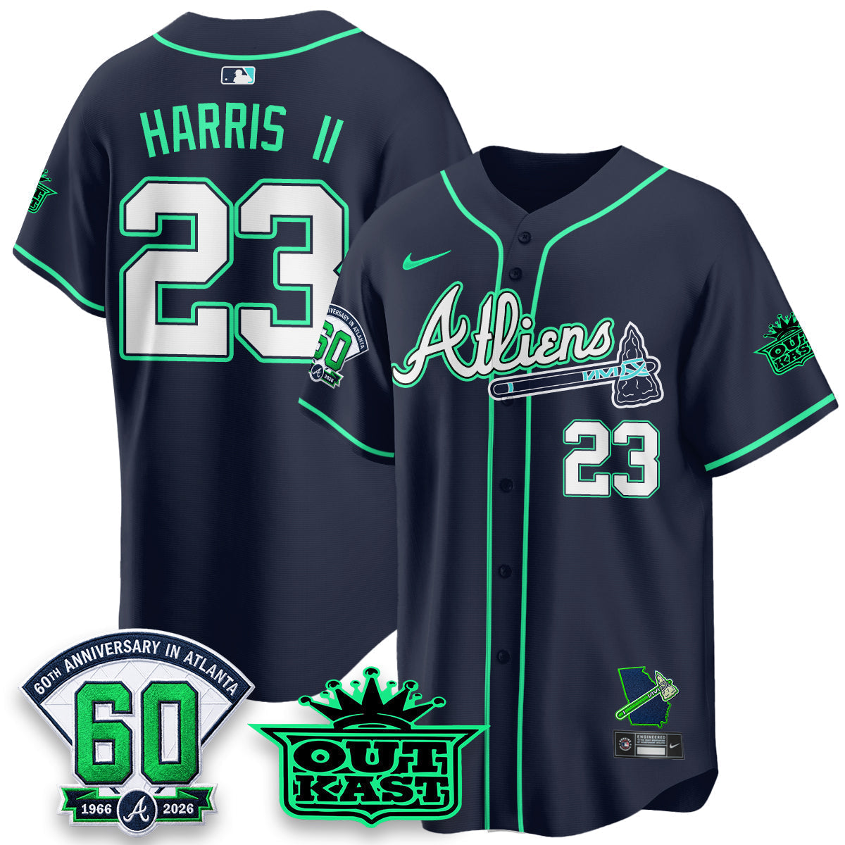 ATL x Atliens Cool Base Galaxy Version Jersey - Stitched-NQD