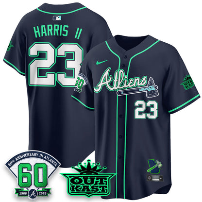 ATL x Atliens Cool Base Galaxy Version Jersey - Stitched-NQD