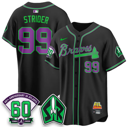 ATL 60th Anniversary Space Ranger Edition Vapor Limited Jersey - Stitched