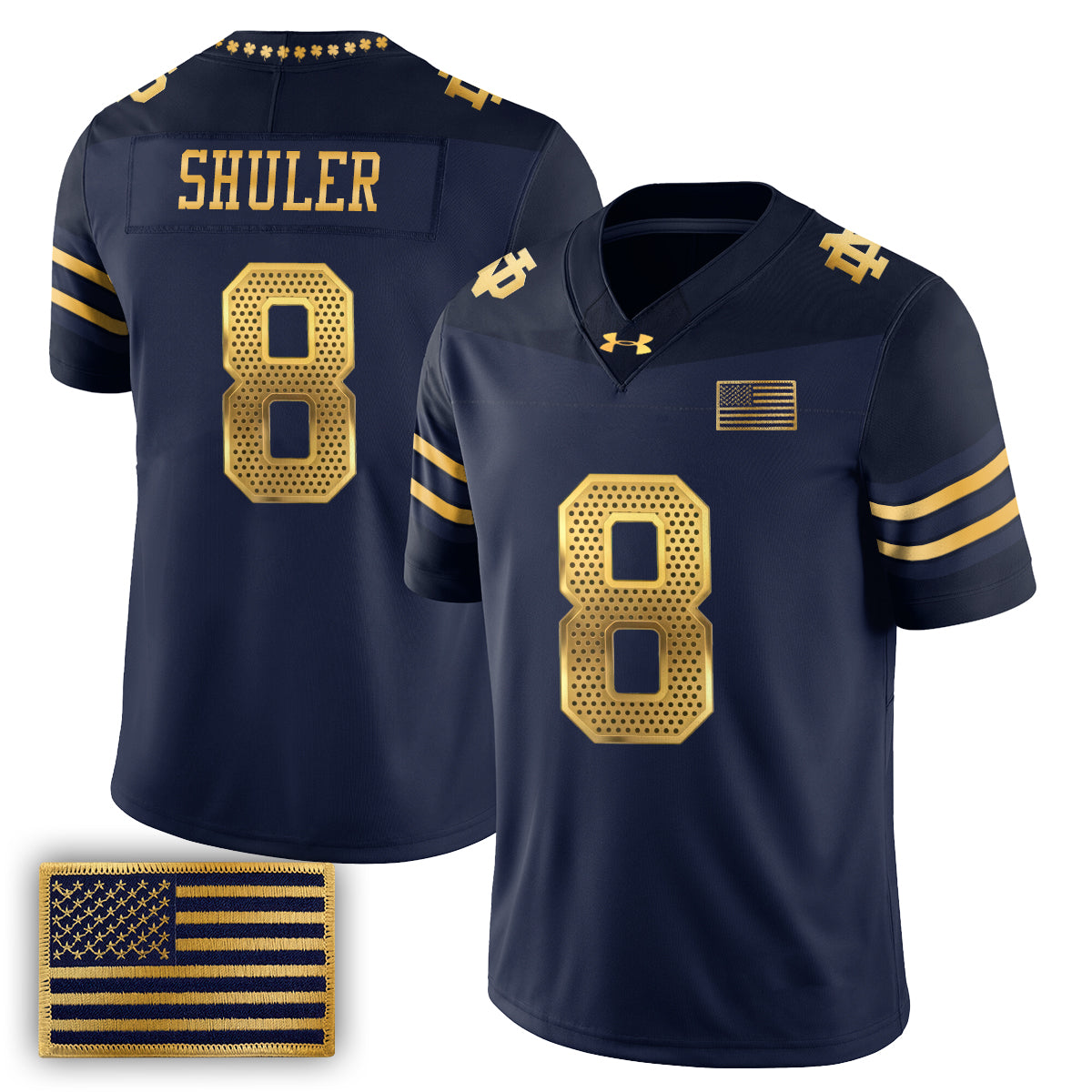 ND 2026 Shamrock Series Football Vapor Jersey - Stitched