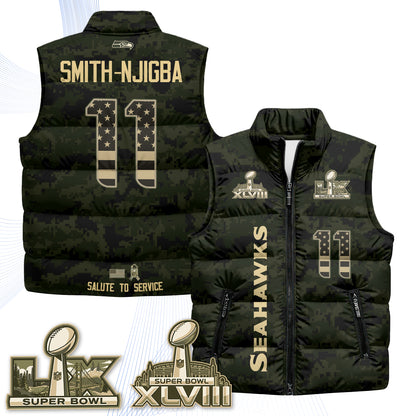 SEA 2026 Salute to Service Puffer Vest - Printed