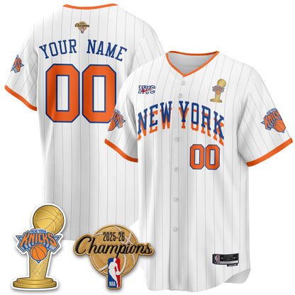 NYK 2026 NBA Champions Vapor Custom Jersey - Stitched