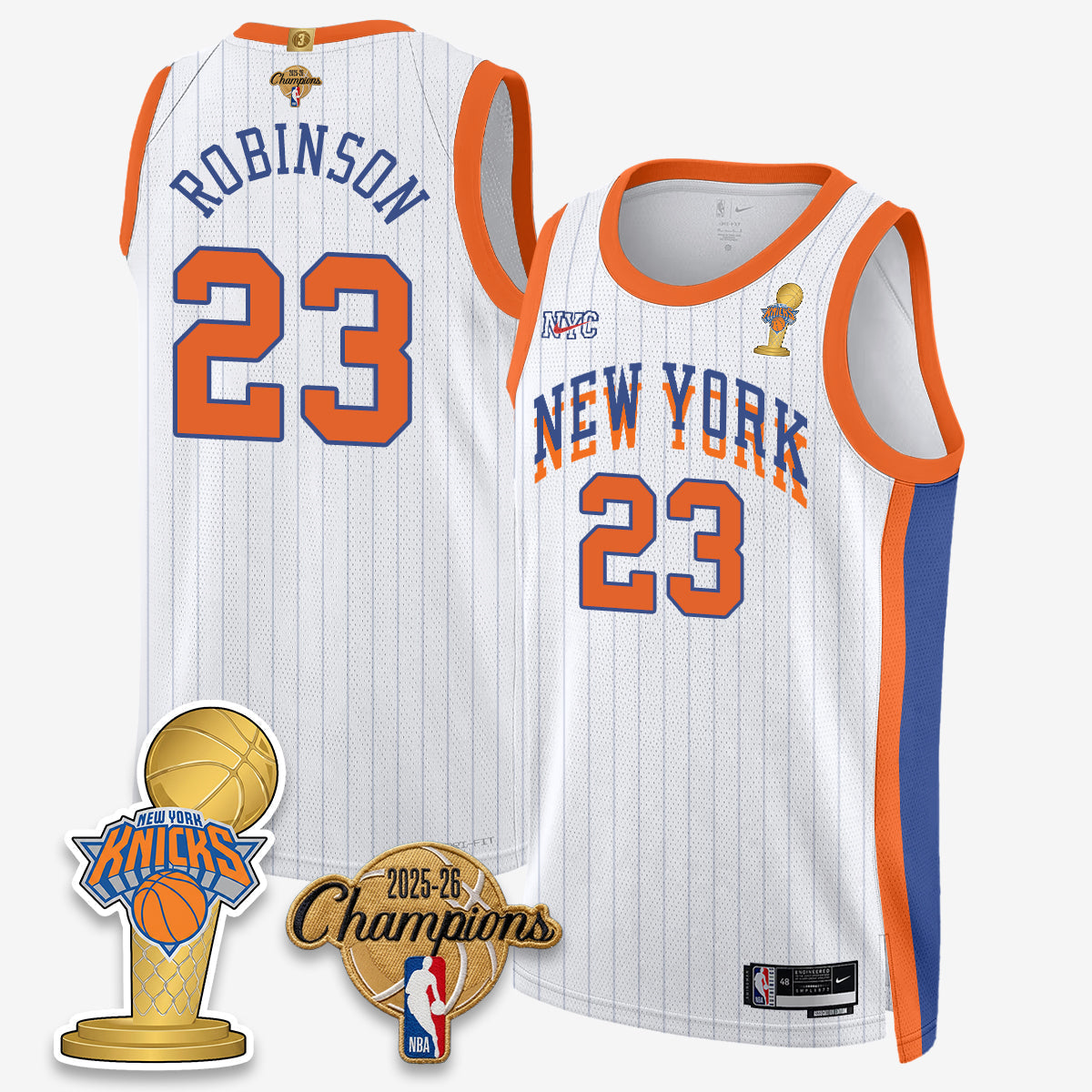 NYK 2026 Basketball Champions Vapor Jersey - Stitched